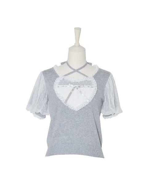 トップス Mellfy memory My love heart puff tops My love heart puff tops – mellfy memory