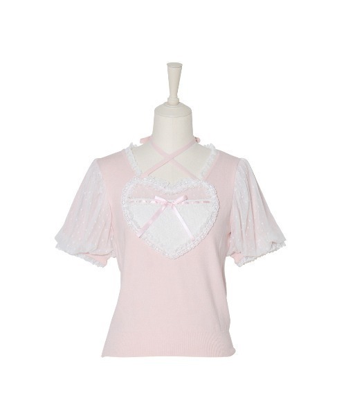 My love heart puff tops（ニット/セーター）｜mellfy memory
