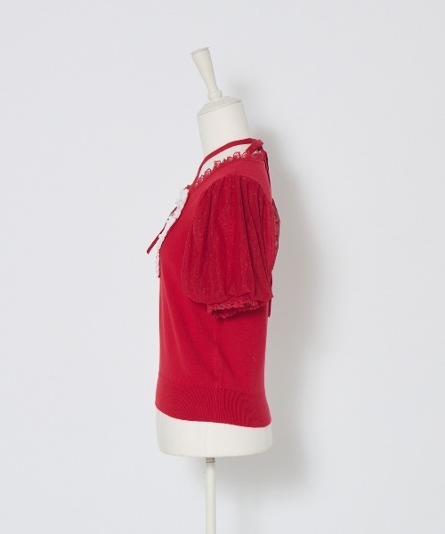 セール】My love heart puff tops（ニット/セーター）｜mellfy memory