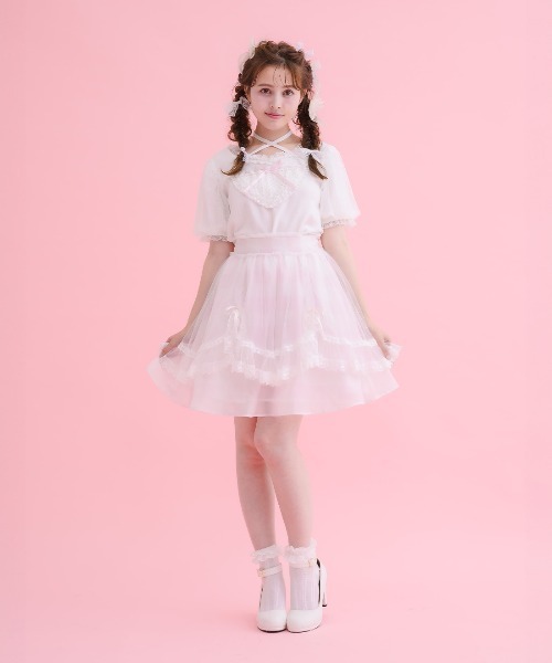My love heart puff tops（ニット/セーター）｜mellfy memory