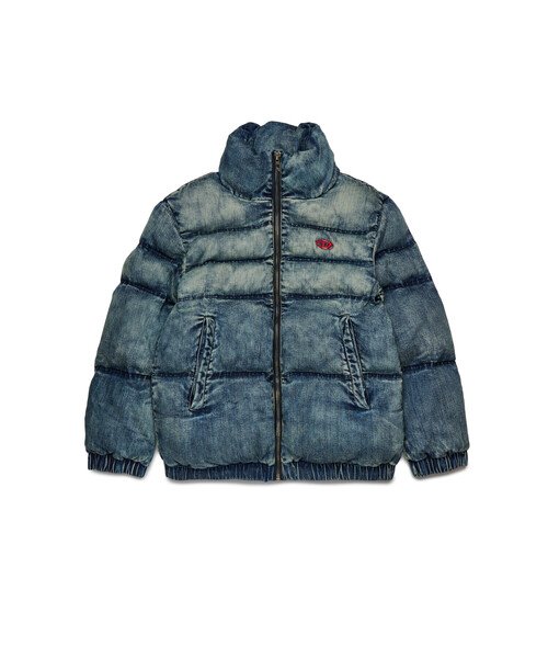 DIESEL(ディーゼル)の「キッズ パファージャケット JWMONS(ブルゾン・キッズ・インディゴブルー・10Y/12Y/16Y/14Y/4Y/8Y/6Y)」の1枚目の写真