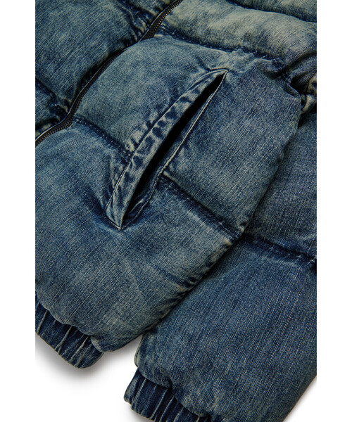 DIESEL(ディーゼル)の「キッズ パファージャケット JWMONS(ブルゾン・キッズ・インディゴブルー・10Y/12Y/16Y/14Y/4Y/8Y/6Y)」の5枚目の写真
