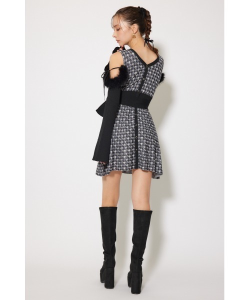 rienda(リエンダ)の「many wayフェイクファージャガードミニニットワンピース 秋服(ワンピース・レディース・ブラウン系その他/ブラック系その他・FREE)」の13枚目の写真