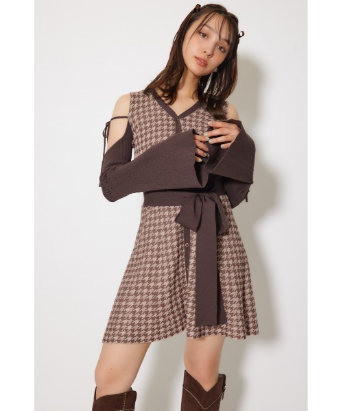 rienda(リエンダ)の「many wayフェイクファージャガードミニニットワンピース 秋服(ワンピース・レディース・ブラウン系その他/ブラック系その他・FREE)」の22枚目の写真