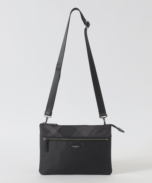 BLACK LABEL CRESTBRIDGE(ブラックレーベル・クレストブリッジ)の「【一部店舗限定】ナイロンオックスクレストブリッジチェックサコッシュ(ショルダーバッグ・メンズ・ベージュ系その他/ブラック・FREE)」の5枚目の写真