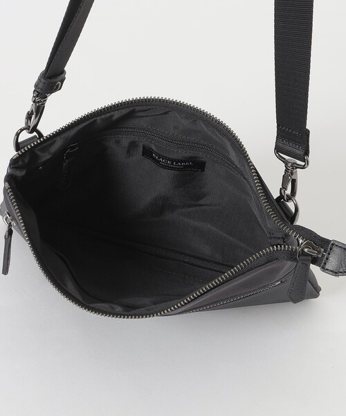 BLACK LABEL CRESTBRIDGE(ブラックレーベル・クレストブリッジ)の「【一部店舗限定】ナイロンオックスクレストブリッジチェックサコッシュ(ショルダーバッグ・メンズ・ベージュ系その他/ブラック・FREE)」の7枚目の写真