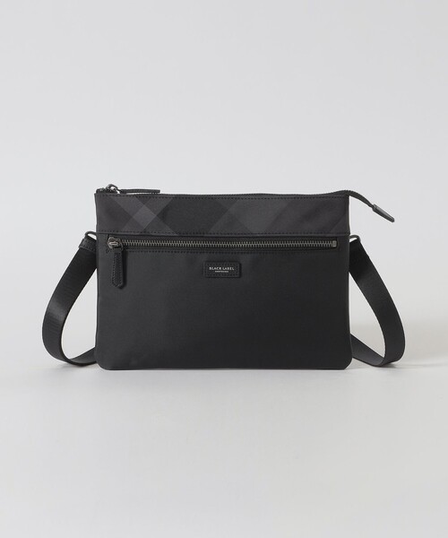 BLACK LABEL CRESTBRIDGE(ブラックレーベル・クレストブリッジ)の「【一部店舗限定】ナイロンオックスクレストブリッジチェックサコッシュ(ショルダーバッグ・メンズ・ベージュ系その他/ブラック・FREE)」の9枚目の写真