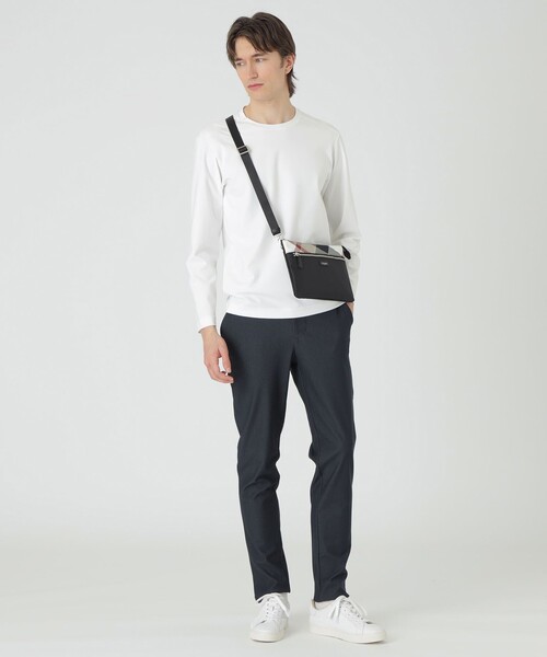 BLACK LABEL CRESTBRIDGE(ブラックレーベル・クレストブリッジ)の「【一部店舗限定】ナイロンオックスクレストブリッジチェックサコッシュ(ショルダーバッグ・メンズ・ベージュ系その他/ブラック・FREE)」の11枚目の写真