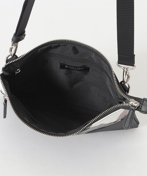 BLACK LABEL CRESTBRIDGE(ブラックレーベル・クレストブリッジ)の「【一部店舗限定】ナイロンオックスクレストブリッジチェックサコッシュ(ショルダーバッグ・メンズ・ベージュ系その他/ブラック・FREE)」の14枚目の写真