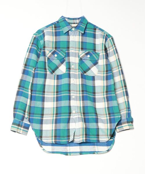 セール】リラックス フィット チェック コットン ツイル シャツ