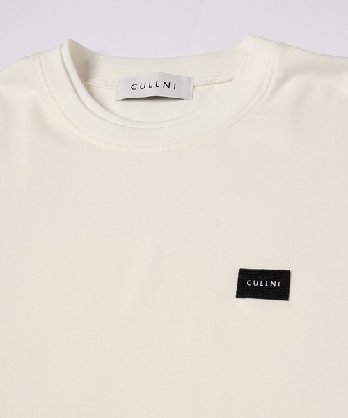 CULLNI（クルニ）の「Layerd Rib Embroidery Patch Sleeve Pullover（Tシャツ/カットソー・メンズ・ブラック/チャコール/ホワイト・2/1/0）」の5枚目の写真