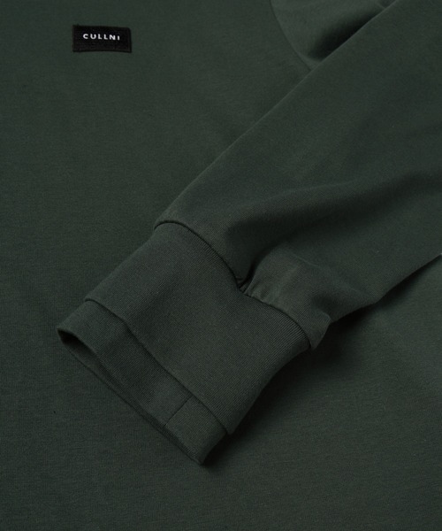 CULLNI（クルニ）の「Layerd Rib Embroidery Patch Sleeve Pullover（Tシャツ/カットソー・メンズ・ブラック/チャコール/ホワイト・2/1/0）」の12枚目の写真