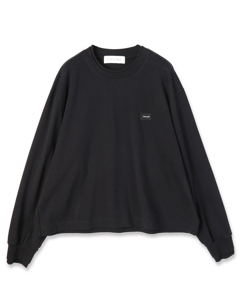 CULLNI（クルニ）の「Layerd Rib Embroidery Patch Sleeve Pullover（Tシャツ/カットソー・メンズ・ブラック/チャコール/ホワイト・2/1/0）」の17枚目の写真