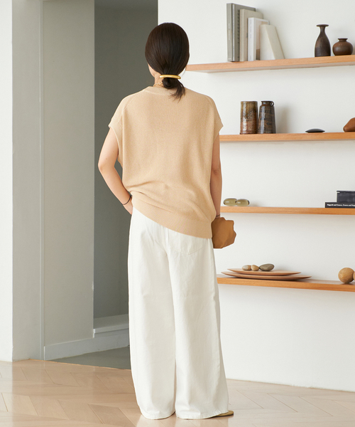 plage（プラージュ）の「《追加》CHINO BAGGY パンツ 2（チノパンツ・レディース・ホワイト/ベージュ・38/36/34）」の19枚目の写真