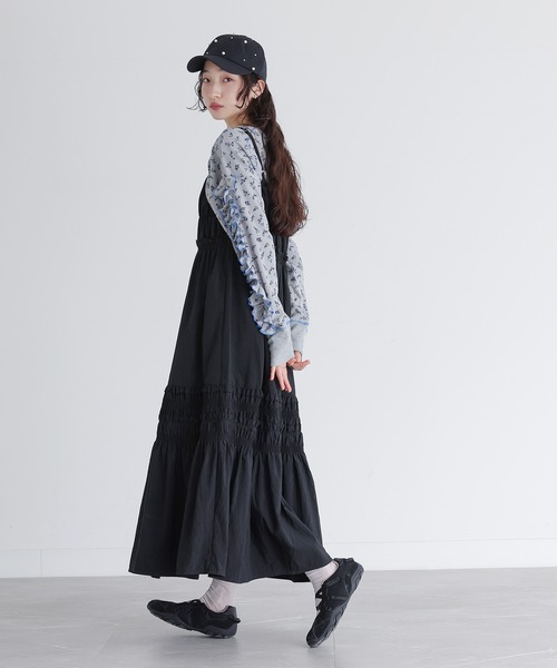 somari imagination（ソマリ イマジネーション）の「『フリルキャミワンピース』（ワンピース・レディース・ブラック/チャコール・2/1）」の17枚目の写真