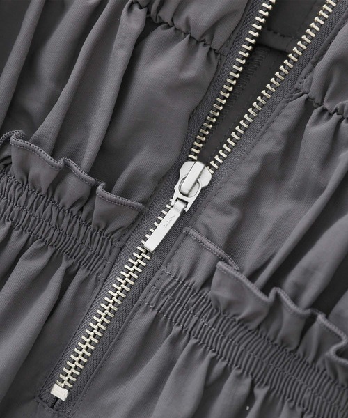 somari imagination（ソマリ イマジネーション）の「『フリルキャミワンピース』（ワンピース・レディース・ブラック/チャコール・2/1）」の7枚目の写真