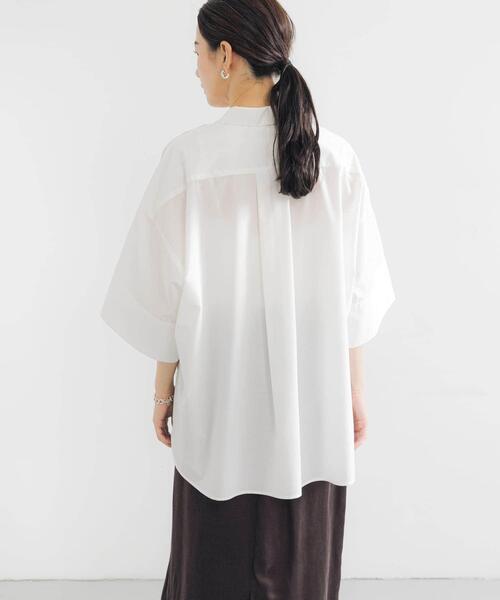 URBAN RESEARCH（アーバンリサーチ）の「ハーフスリーブシャツ（シャツ/ブラウス・レディース・ブラック/ホワイト/その他1/その他2/ブルー・FREE）」の8枚目の写真