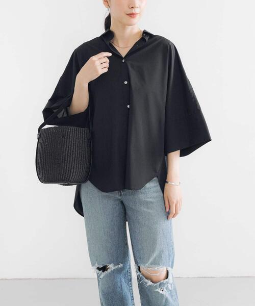 URBAN RESEARCH（アーバンリサーチ）の「ハーフスリーブシャツ（シャツ/ブラウス・レディース・ブラック/ホワイト/その他1/その他2/ブルー・FREE）」の17枚目の写真