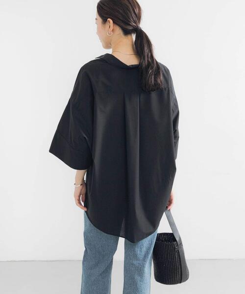 URBAN RESEARCH（アーバンリサーチ）の「ハーフスリーブシャツ（シャツ/ブラウス・レディース・ブラック/ホワイト/その他1/その他2/ブルー・FREE）」の18枚目の写真