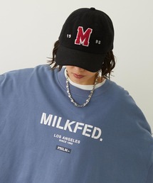 MILKFED.（ミルクフェド）の「CHENILLE LOGO EMBROIDERY MELTON CAP（キャップ）」