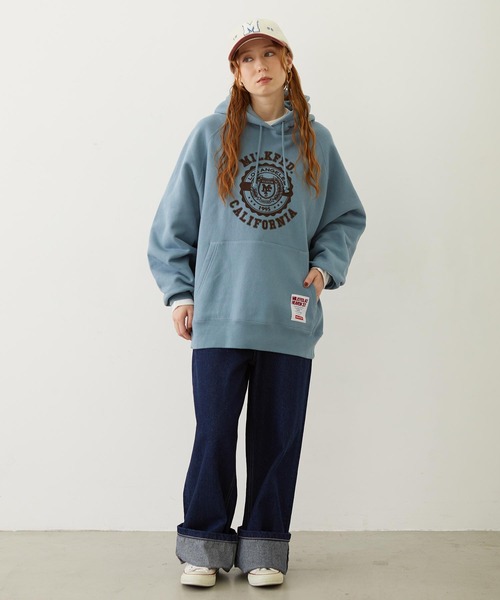 MILKFED.(ミルクフェド)の「CHENILLE LOGO EMBROIDERY MELTON CAP(キャップ・レディース・オフホワイト/ブラック/グレー・ONE SIZE)」の8枚目の写真