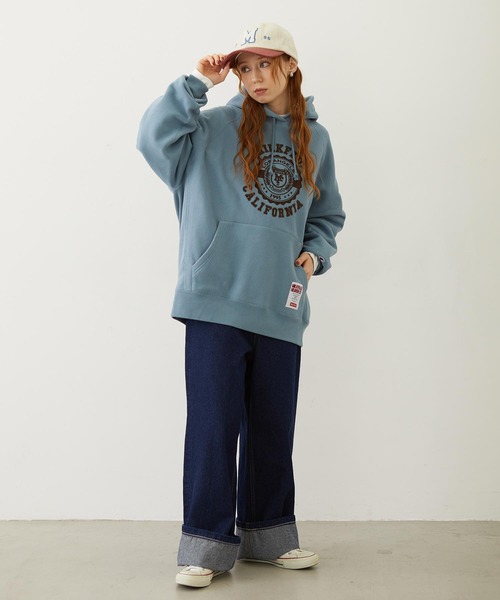 MILKFED.(ミルクフェド)の「CHENILLE LOGO EMBROIDERY MELTON CAP(キャップ・レディース・オフホワイト/ブラック/グレー・ONE SIZE)」の9枚目の写真