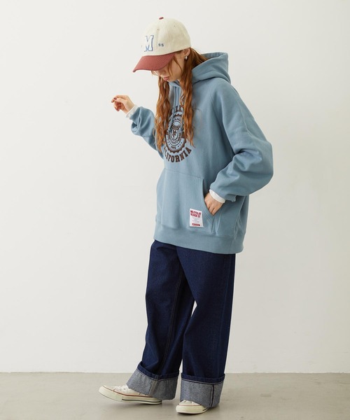 MILKFED.(ミルクフェド)の「CHENILLE LOGO EMBROIDERY MELTON CAP(キャップ・レディース・オフホワイト/ブラック/グレー・ONE SIZE)」の10枚目の写真