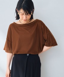 CROSS FUNCTION | 《高通気性》エブ楽 セミシアースキンベロアTシャツ【CROSS FUNCTION/クロスファンクション】(Tシャツ/カットソー)