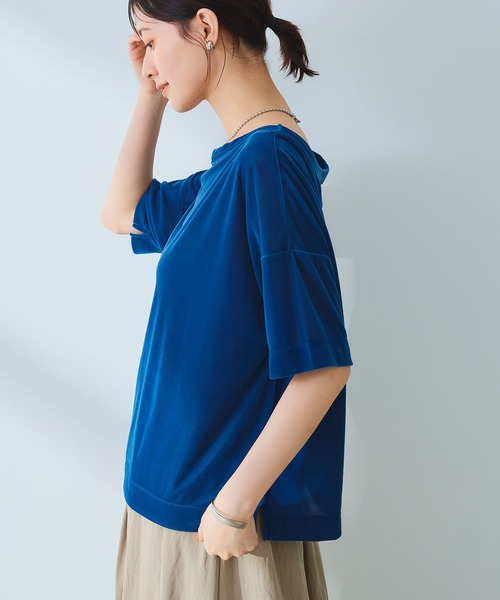 セール】《高通気性》エブ楽 セミシアースキンベロアTシャツ