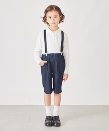 PUTUMAYO ブラック ハーフパンツ サスペンダー付き セール】Suspender half pants サスペンダーハーフパンツ