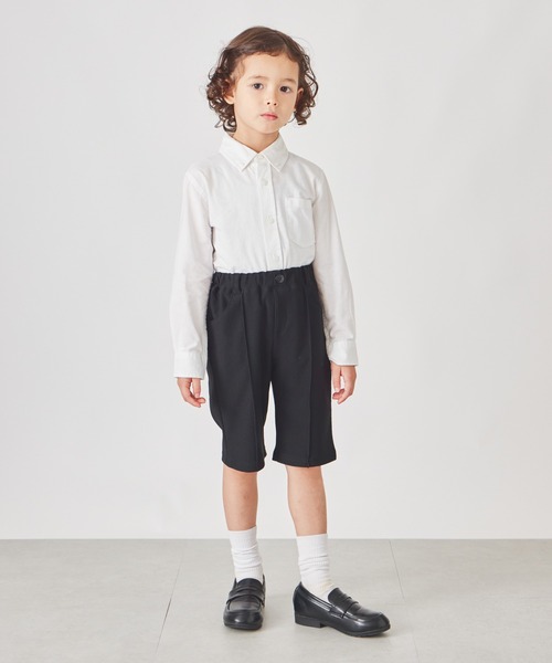 PUTUMAYO ブラック ハーフパンツ サスペンダー付き PUTUMAYO ブラック ハーフパンツ サスペンダー付き