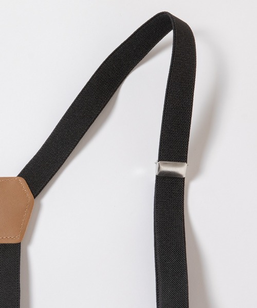 アトリエBOZ サスペンダー付きハーフパンツ ブラック アトリエBOZ