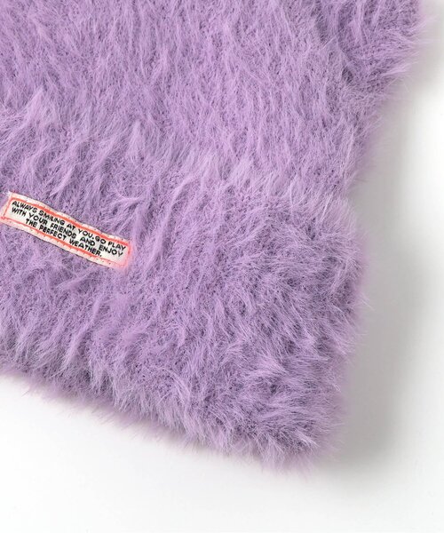 BREEZE（ブリーズ）の「アニマルニット帽（ニットキャップ/ビーニー・キッズ・パープル/オフホワイト/ブラック・58/54/50）」の9枚目の写真