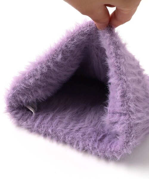 BREEZE（ブリーズ）の「アニマルニット帽（ニットキャップ/ビーニー・キッズ・パープル/オフホワイト/ブラック・58/54/50）」の10枚目の写真