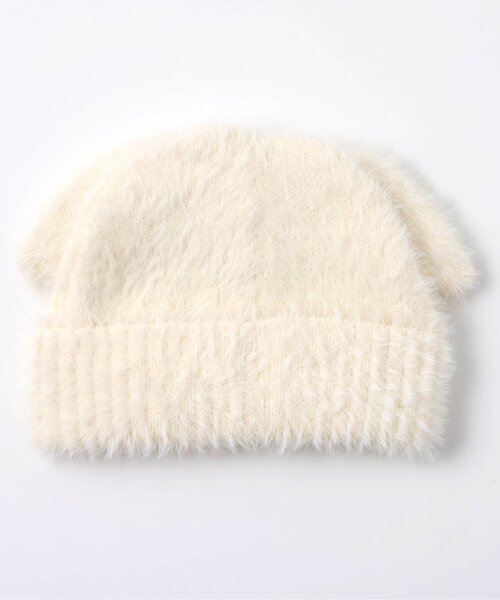 BREEZE（ブリーズ）の「アニマルニット帽（ニットキャップ/ビーニー・キッズ・パープル/オフホワイト/ブラック・58/54/50）」の13枚目の写真