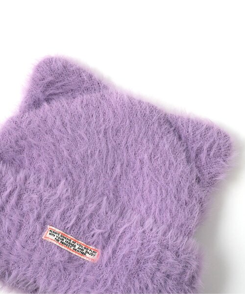 BREEZE（ブリーズ）の「アニマルニット帽（ニットキャップ/ビーニー・キッズ・パープル/オフホワイト/ブラック・58/54/50）」の17枚目の写真
