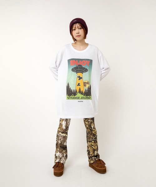 RNA（アールエヌエー）の「E5120 2カラーリブニットキャップ（ニットキャップ/ビーニー・レディース・ブラック×グレー/バーガンディー/グリーン×オレンジ・FREE）」の18枚目の写真