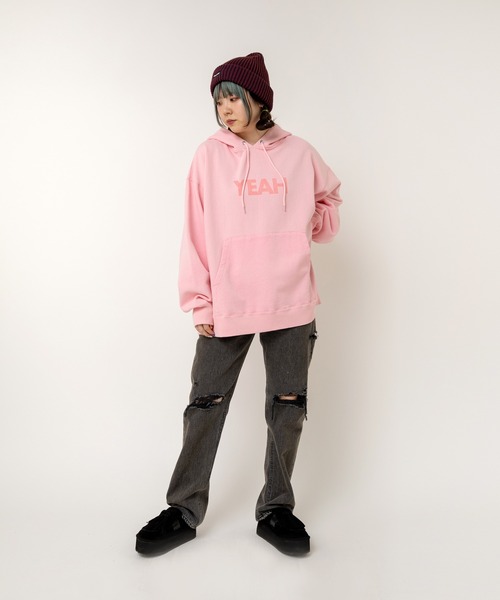 RNA（アールエヌエー）の「E5120 2カラーリブニットキャップ（ニットキャップ/ビーニー・レディース・ブラック×グレー/バーガンディー/グリーン×オレンジ・FREE）」の17枚目の写真