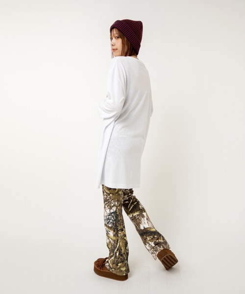 RNA（アールエヌエー）の「E5120 2カラーリブニットキャップ（ニットキャップ/ビーニー・レディース・ブラック×グレー/バーガンディー/グリーン×オレンジ・FREE）」の20枚目の写真