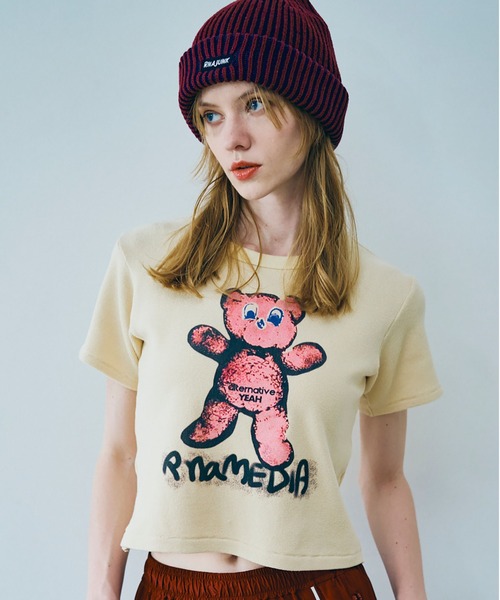 RNA（アールエヌエー）の「E5120 2カラーリブニットキャップ（ニットキャップ/ビーニー・レディース・ブラック×グレー/バーガンディー/グリーン×オレンジ・FREE）」の22枚目の写真