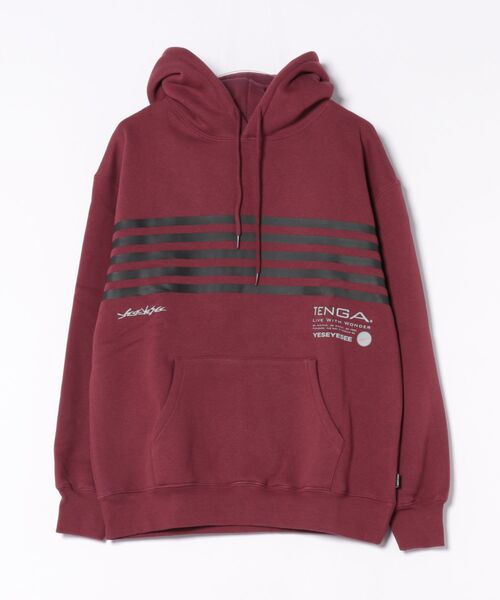 TENGA(テンガ)の「Tenga x Y.E.S Stripe Hoodie Red(パーカー・メンズ・レッド・X-LARGE/LARGE/MEDIUM)」の2枚目の写真