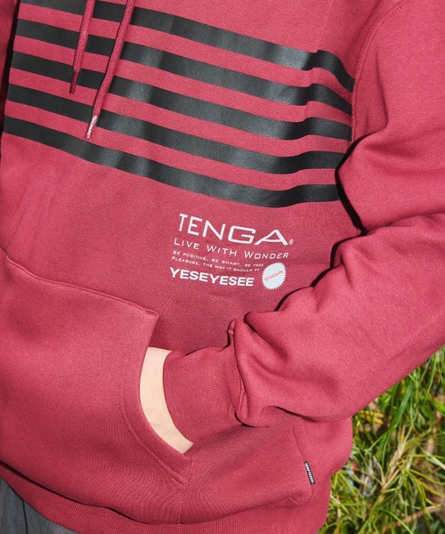 TENGA(テンガ)の「Tenga x Y.E.S Stripe Hoodie Red(パーカー・メンズ・レッド・X-LARGE/LARGE/MEDIUM)」の7枚目の写真