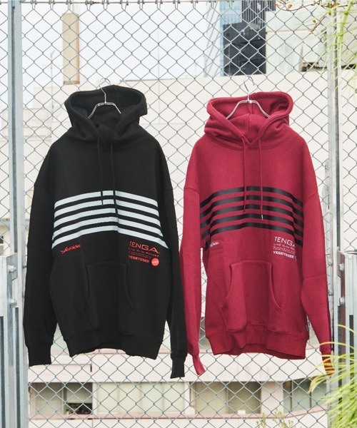 TENGA(テンガ)の「Tenga x Y.E.S Stripe Hoodie Red(パーカー・メンズ・レッド・X-LARGE/LARGE/MEDIUM)」の15枚目の写真