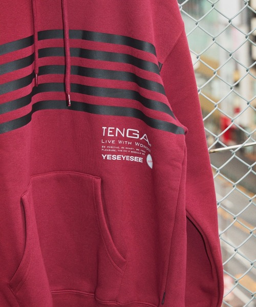 TENGA(テンガ)の「Tenga x Y.E.S Stripe Hoodie Red(パーカー・メンズ・レッド・X-LARGE/LARGE/MEDIUM)」の17枚目の写真