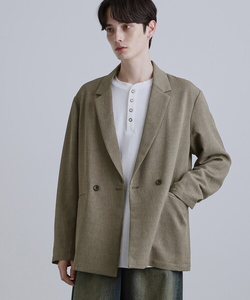 tk.TAKEO KIKUCHI(ティーケータケオキクチ)の「【セットアップ対応】テッククレープテーラードジャケット(テーラードジャケット・メンズ・ブラック/ブラウン系その他/チャコールグレー・01/02/03)」の20枚目の写真