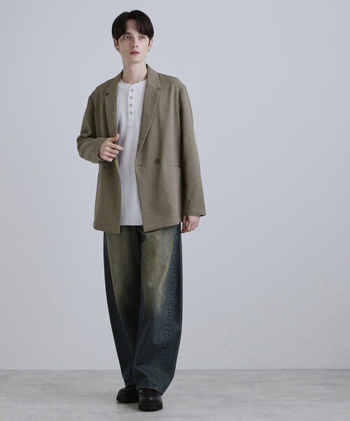 tk.TAKEO KIKUCHI(ティーケータケオキクチ)の「【セットアップ対応】テッククレープテーラードジャケット(テーラードジャケット・メンズ・ブラック/ブラウン系その他/チャコールグレー・01/02/03)」の22枚目の写真