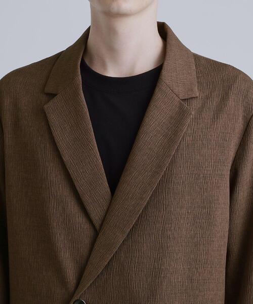 tk.TAKEO KIKUCHI(ティーケータケオキクチ)の「【セットアップ対応】テッククレープテーラードジャケット(テーラードジャケット・メンズ・ブラック/ブラウン系その他/チャコールグレー・01/02/03)」の11枚目の写真