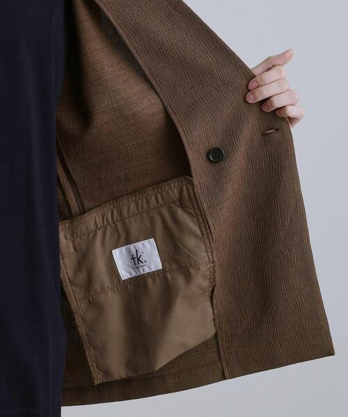 tk.TAKEO KIKUCHI(ティーケータケオキクチ)の「【セットアップ対応】テッククレープテーラードジャケット(テーラードジャケット・メンズ・ブラック/ブラウン系その他/チャコールグレー・01/02/03)」の15枚目の写真