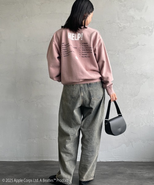 GOOD ROCK SPEED（グッドロックスピード）の「[GOOD ROCK SPEED/グッドロックスピード] 別注 THE BEATLES プリントスウェット(HELP!)（スウェット・レディース・ピンク・XL/L/M）」の8枚目の写真