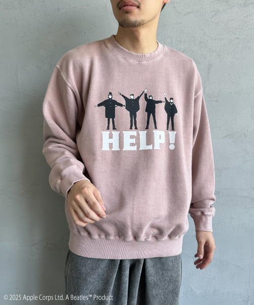GOOD ROCK SPEED（グッドロックスピード）の「[GOOD ROCK SPEED/グッドロックスピード] 別注 THE BEATLES プリントスウェット(HELP!)（スウェット・レディース・ピンク・XL/L/M）」の9枚目の写真